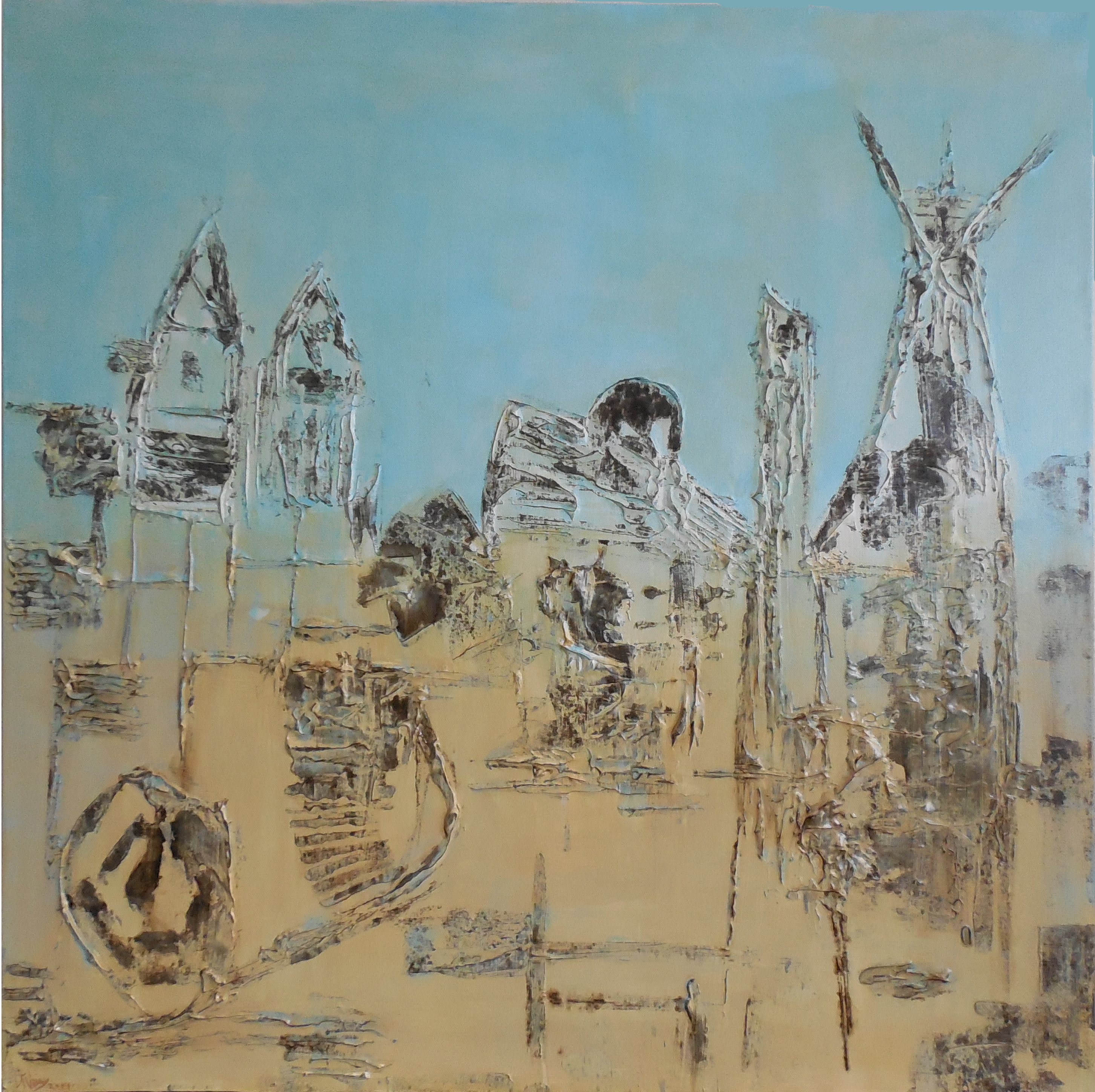 Landschap - door Henriette van der Grinten
